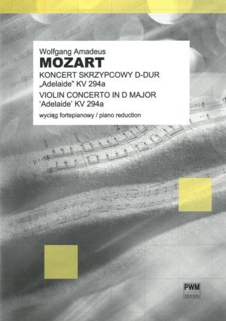 Mozart Adelaide Concerto Kv294A